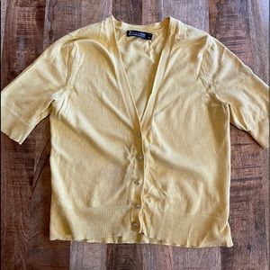 S/S crop sweater cardigan